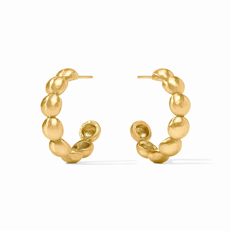 Solara Nova Hoop Earrings | Gold Medium
