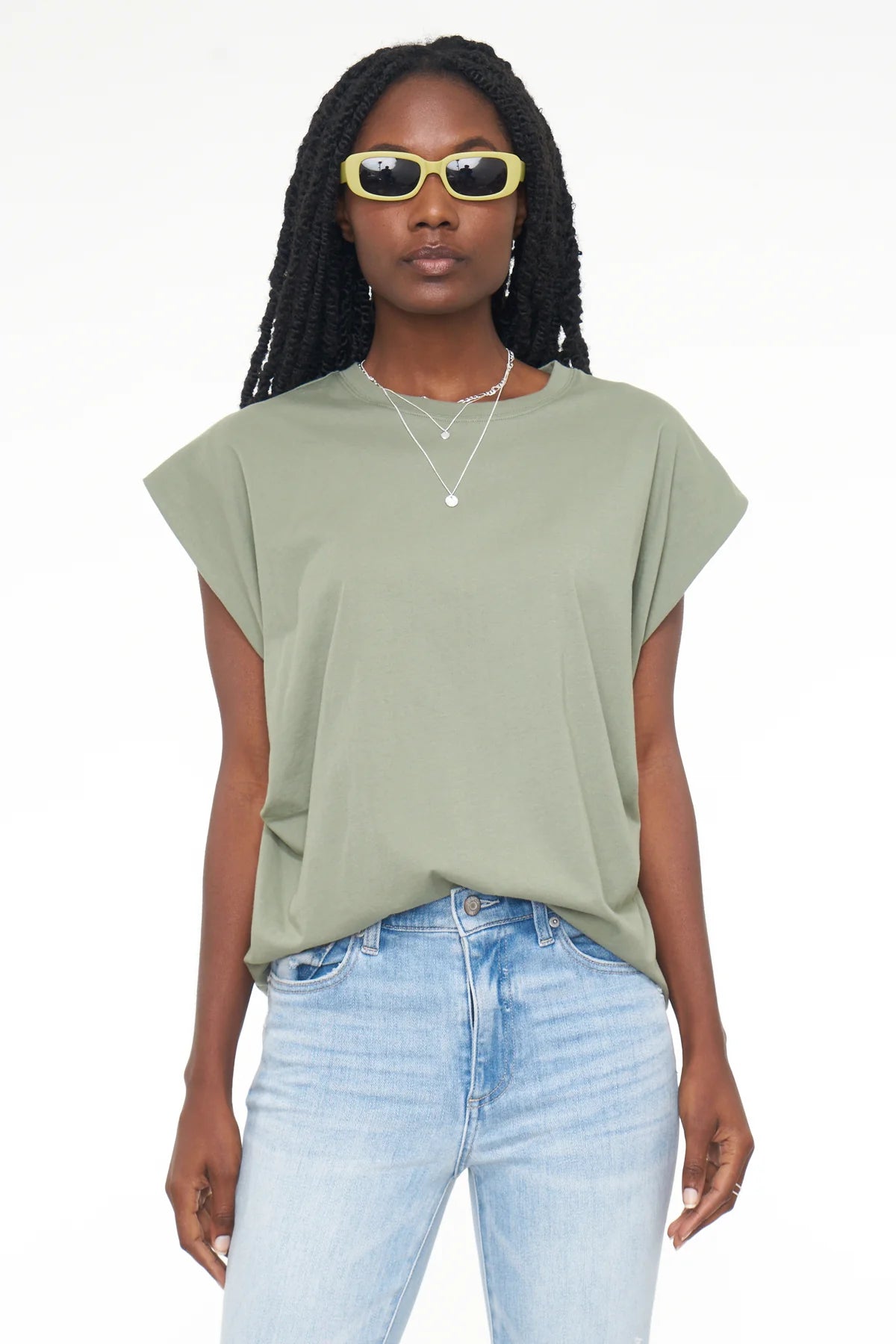 Trina Muscle Tee  Bluff – belletique