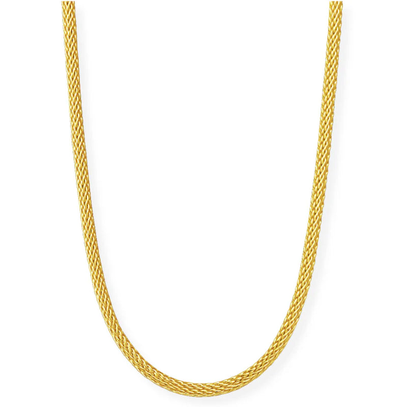 Bowie Round Mesh Chain Necklace