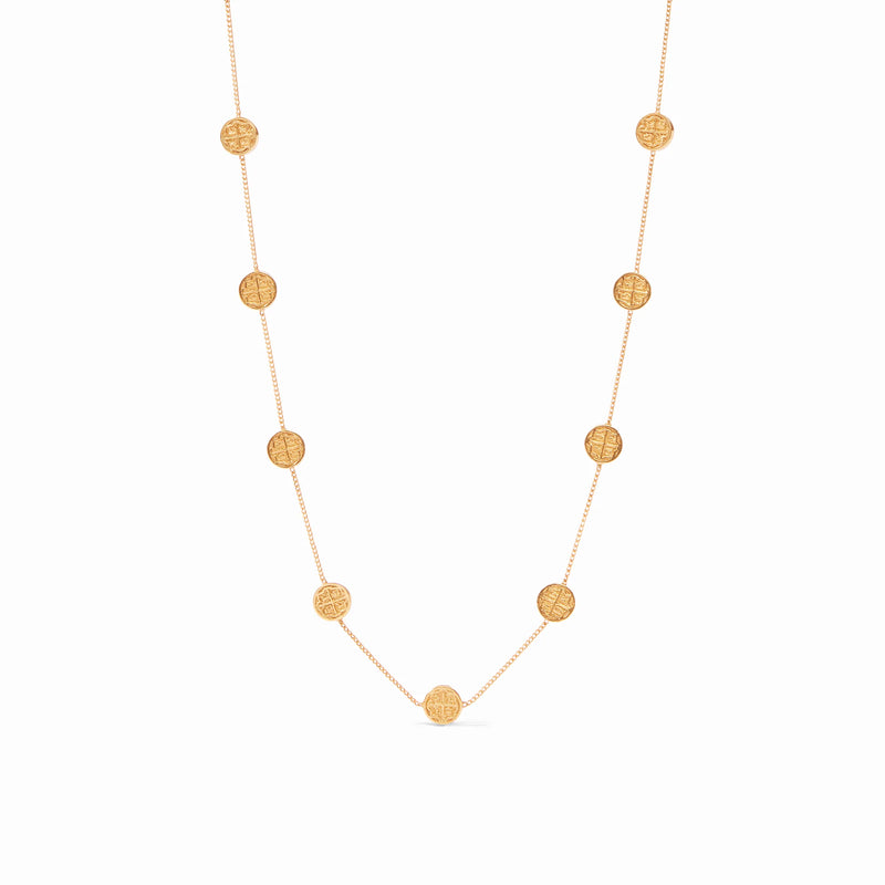 Valencia Delicate Gold Station Necklace