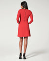 The Perfect A-line 3/4 Sleeve Dress | Spanx True Red