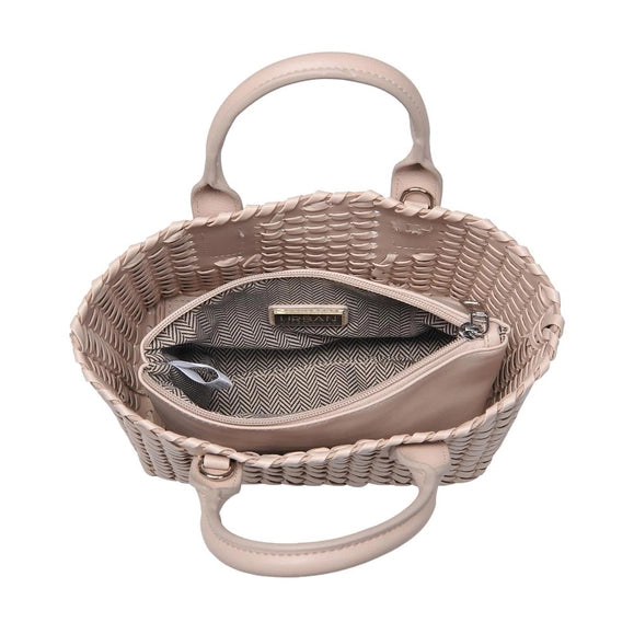 Paisley Woven Crossbody | Almond