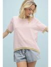 Rose + Honey Striped Sweater
