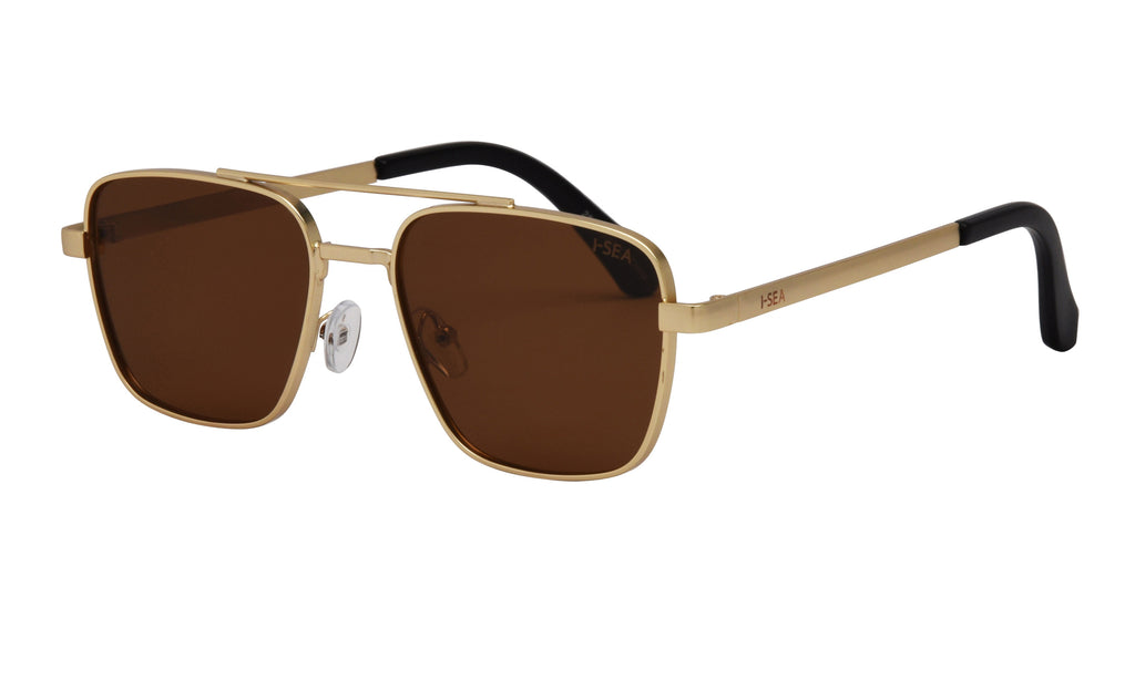 Brooks Sunglasses | Gold/Brown