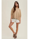 Striped Dolman Top | Mocha + Mint