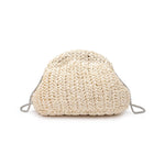 Gwendolyn Straw Clutch | Ivory