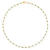 Evie Green Dainty Enamel Beaded Necklace | Ellie Vail