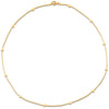 Rozlyn Beaded Ball Chain Necklace | Gold