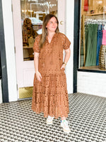 Russet Eyelet Dress