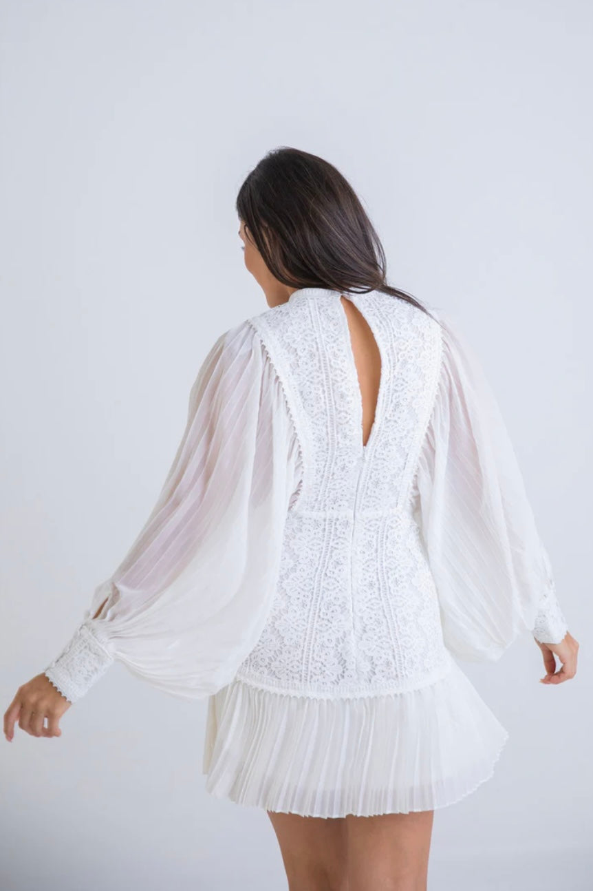 Chiffon Dress | White