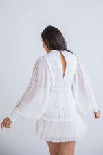 Chiffon Dress | White