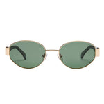 Lennox Sunglasses | Gold/Green Polarized