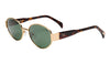 Lennox Sunglasses | Gold/Green Polarized