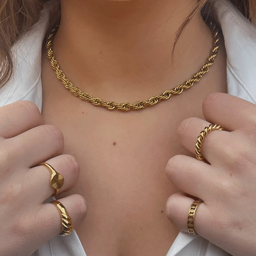 Luka Rope Chain Necklace | Ellie Vail