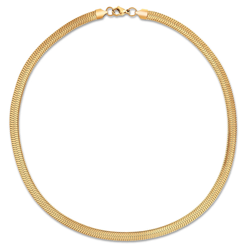 Paola Herringbone Chain Necklace