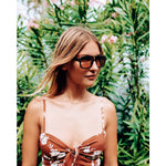 Royal Sunglasses | Black/Peach