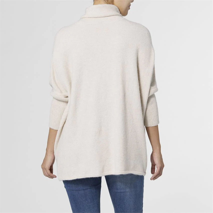 Oversized Cowl Neck Sweater | Oatmeal