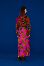 Pink Wild Leopards Maxi Skirt