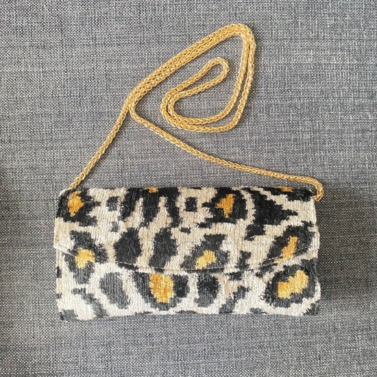 Leopard Round Silk Bag