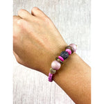 Tribal Stack Bracelet | Pink + Pavé