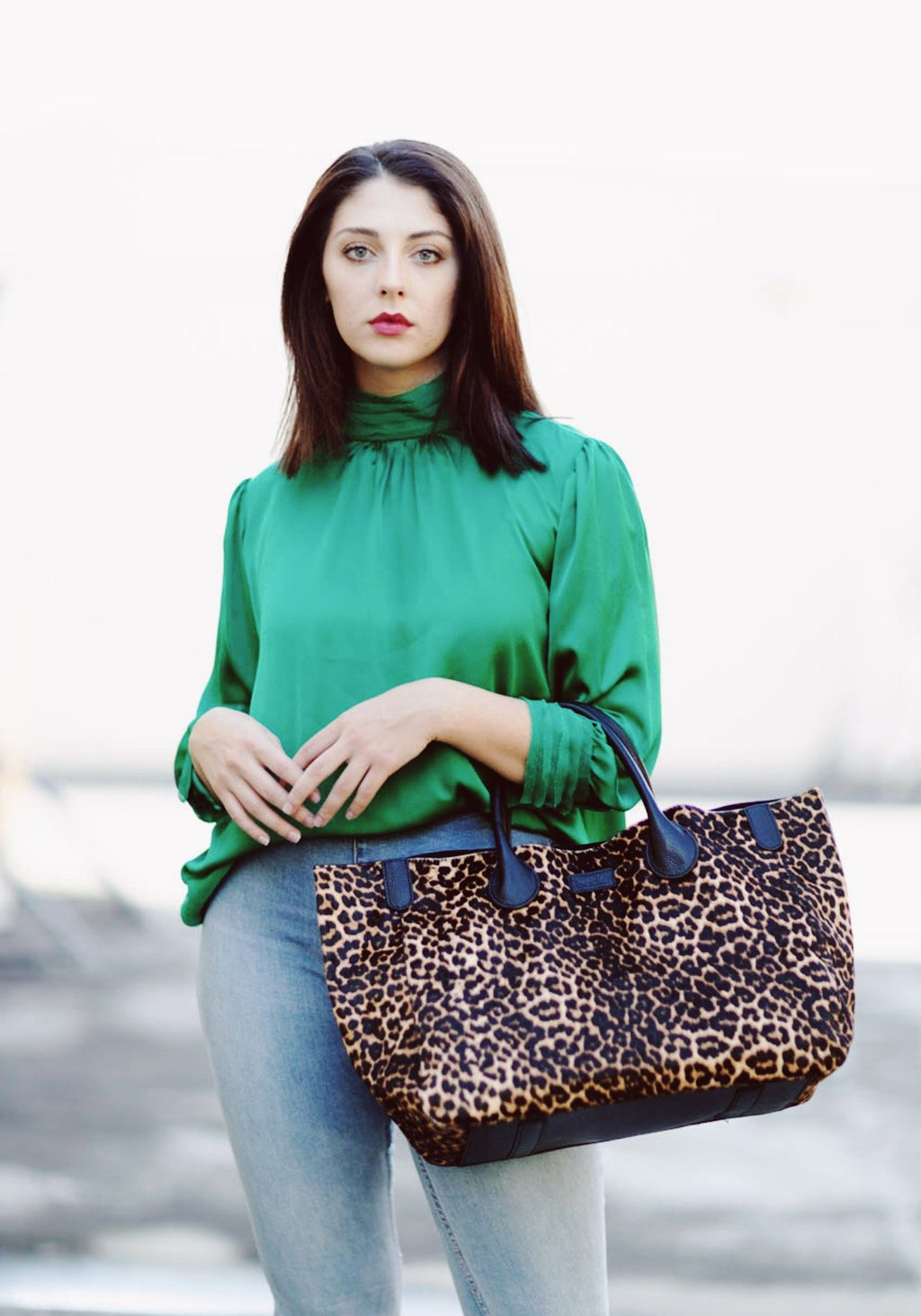 Wild Child Leopard Print Classic Tote Bag