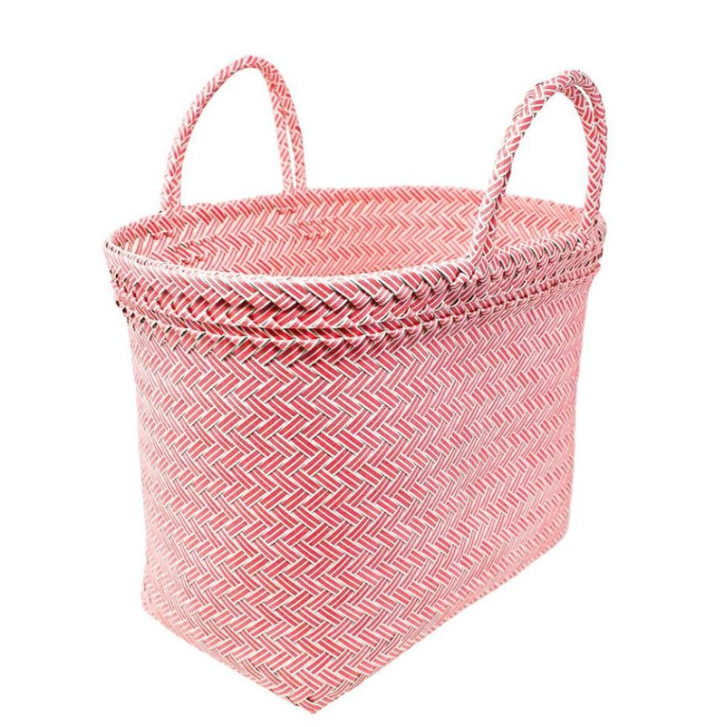 Maisy Tote: Pink and White
