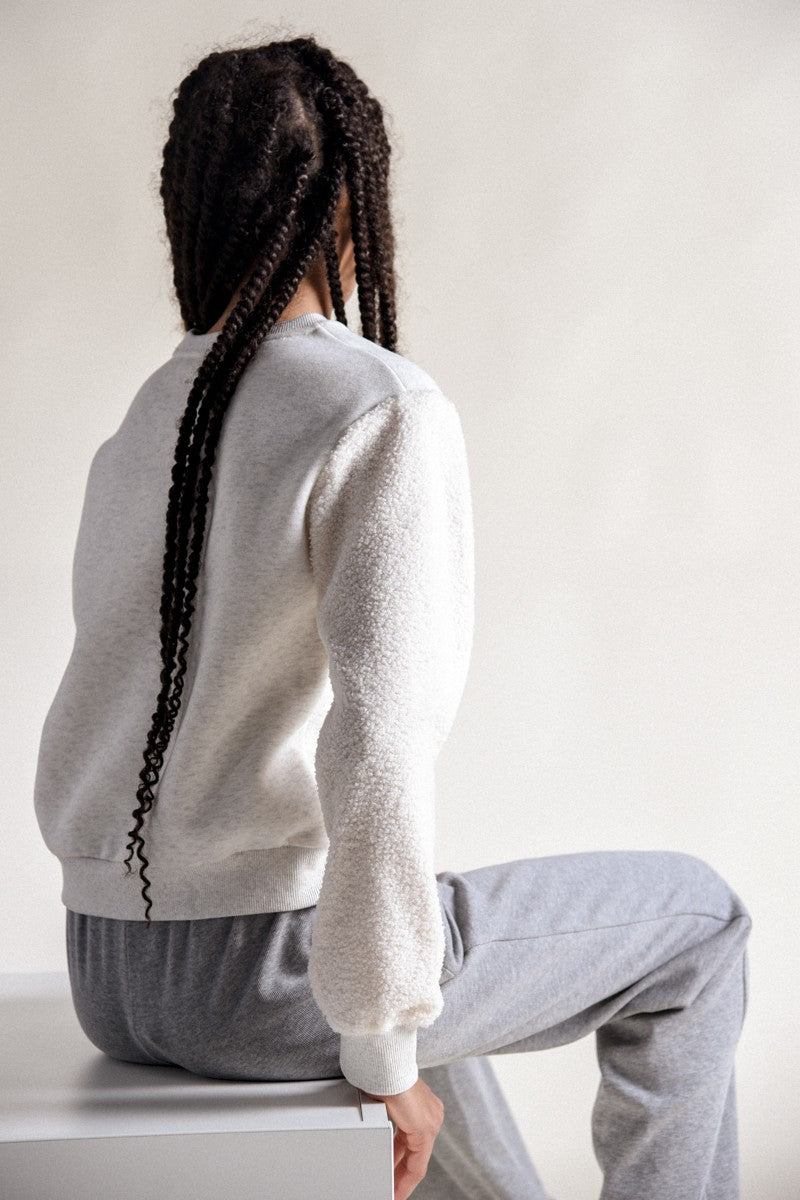Fleece Pullover | Ash Off-White