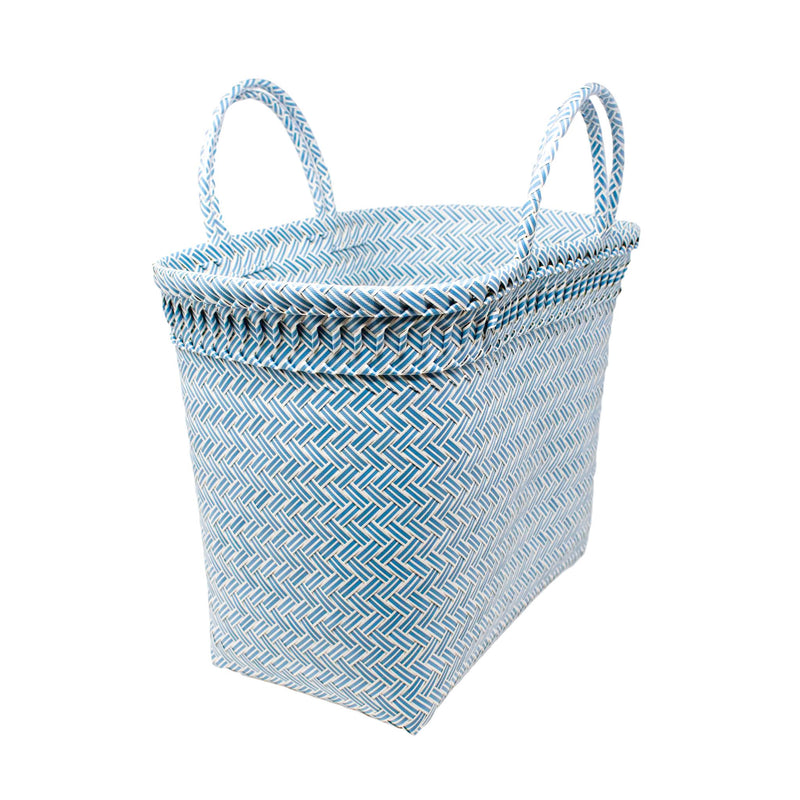 Maisy Tote: Blue and White