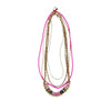 Pink + Pavé Layer Necklace Set