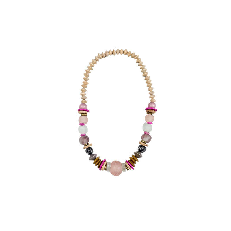 Tribal Classic Necklace | Pink + Pavé