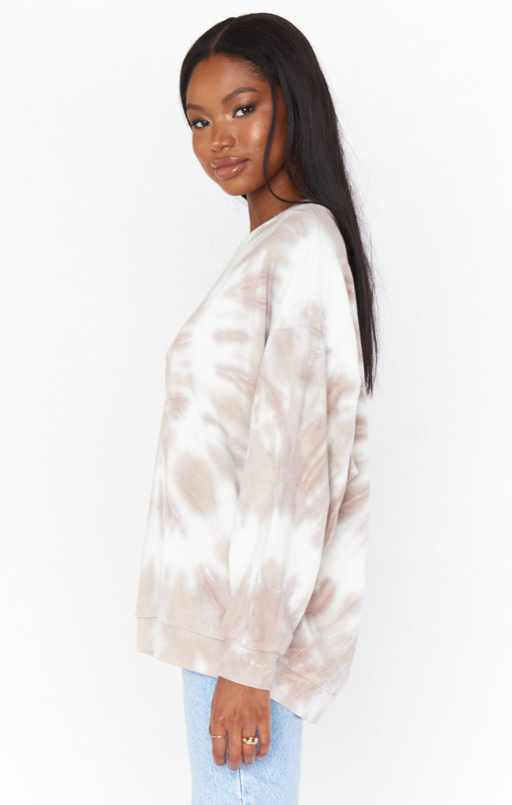 Boyfriend Sweatshirt | Cloud Tie Dye