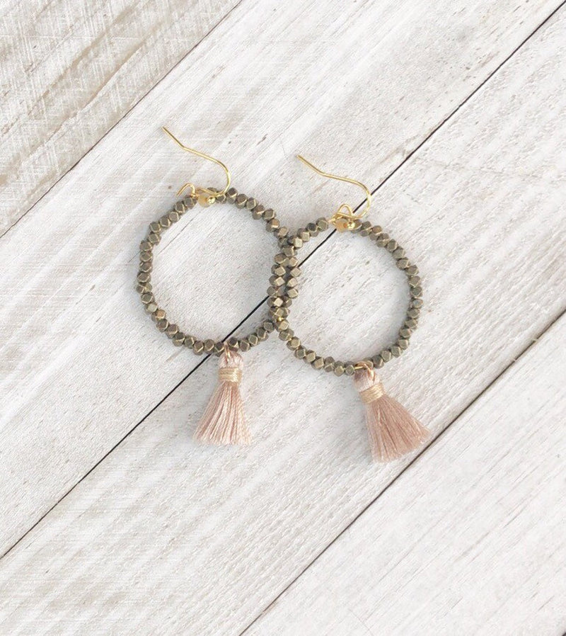 Tassel Hoop Earrings