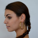 Vandome Hoop Earrings | Shiny Gold