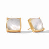 Antonia Statement Stud Earrings | Iridescent Clear Crystal