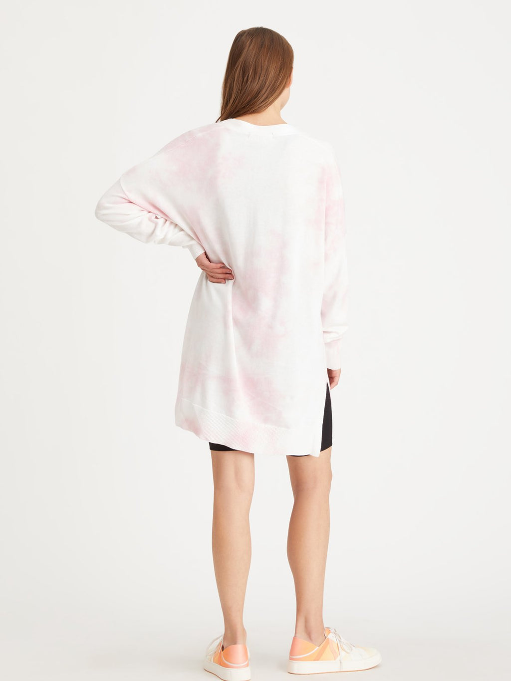 Easy Breezy Cardi | Pink Sherbert Tie Dye