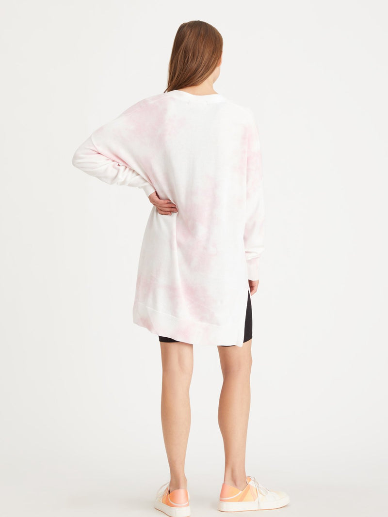 Easy Breezy Cardi | Pink Sherbert Tie Dye