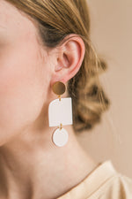 Maya Earrings | Glossy Bisque