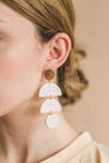 Waterfall Earrings | Glossy Bisque