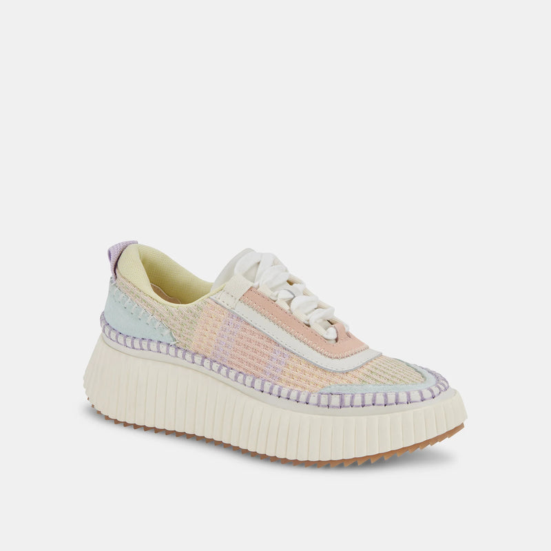 Dolen Sneakers | Pastel Stripe Knit