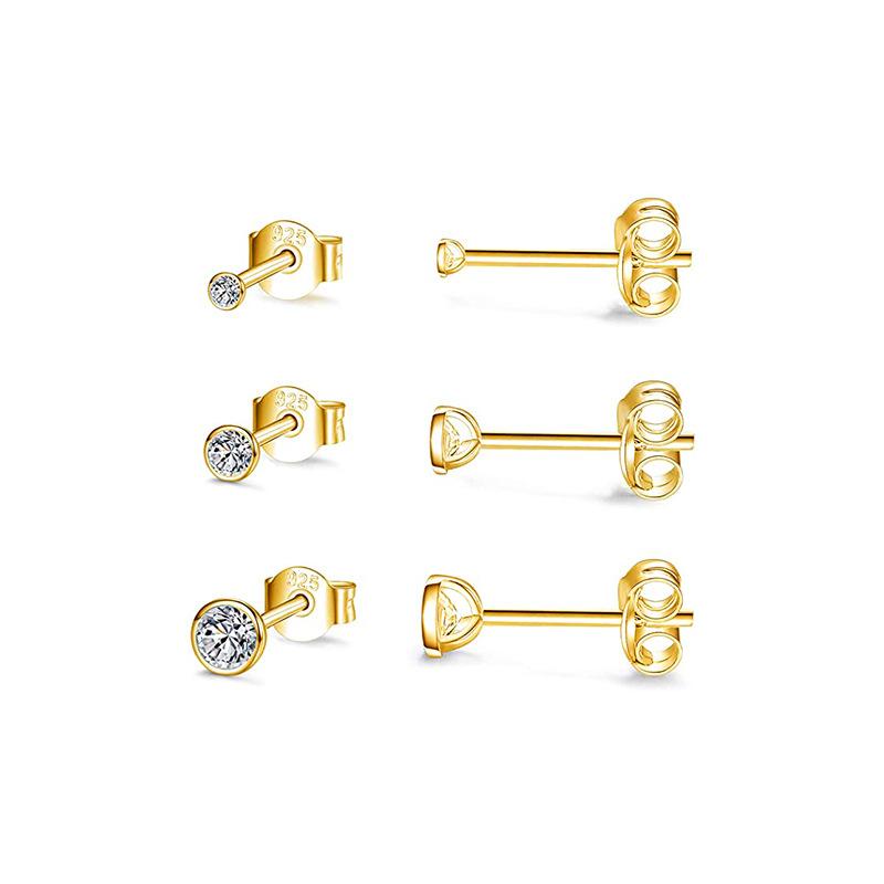 Elixr Stud Earring Set | Gold
