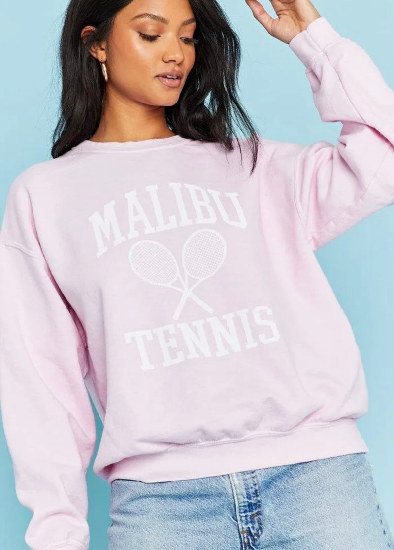 Malibu Tennis Sweatshirt | Alanna Pink