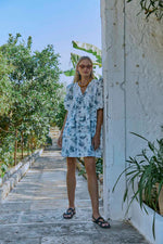 Jenkins Dress | Blue Flamingo