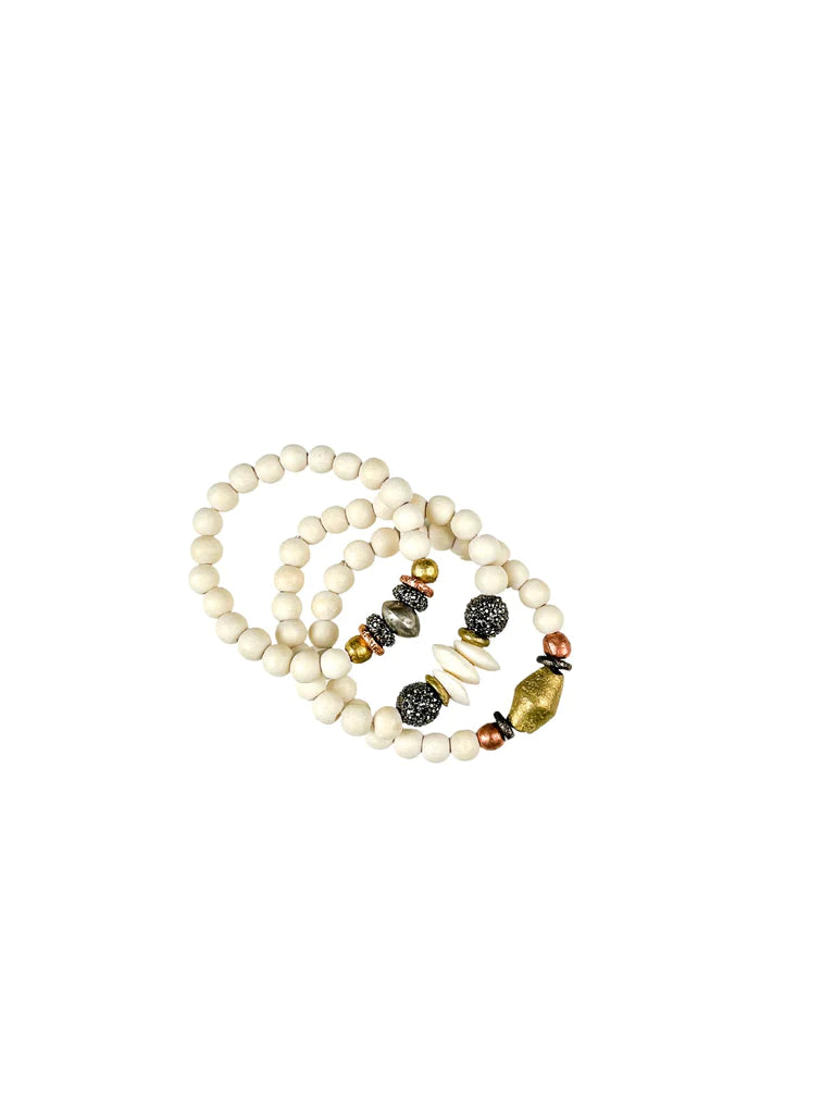 Trio Stack Bracelet Set | Golden Hour