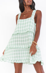 Napa Mini Dress | Green Plaid