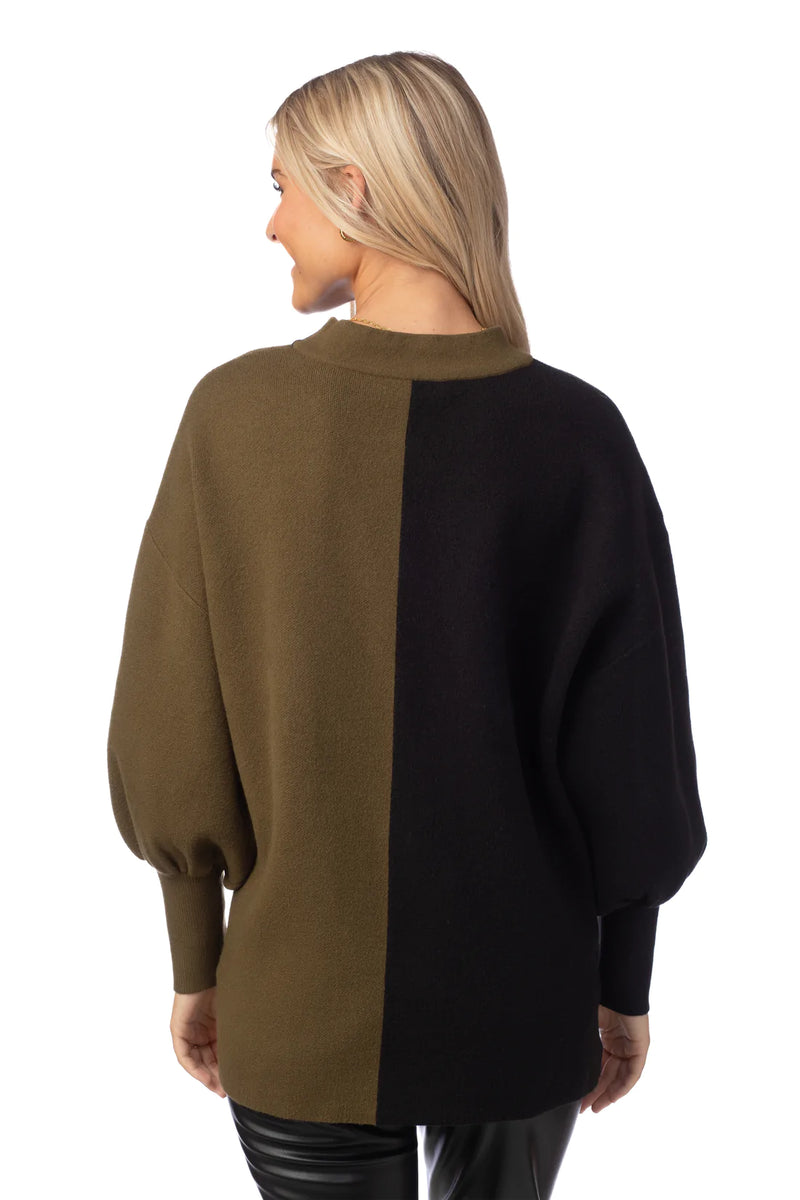 Mac Sweater | Black/Olive