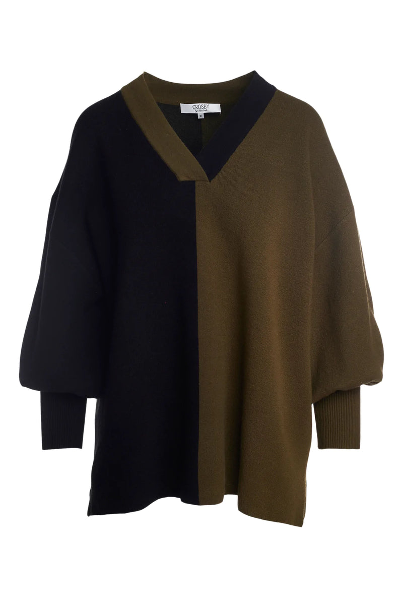 Mac Sweater | Black/Olive