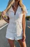 Outlaw Romper | Pearly White