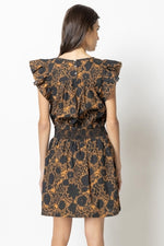 Smocked Waist Dress | Cumin Print