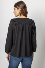 Bracelet Sleeve Yoke Front Top | Black