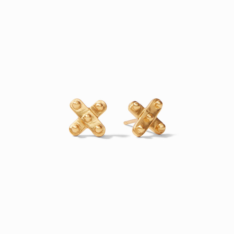 SoHo Demi X Stud Earrings | Gold